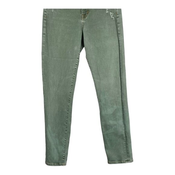 FIDELITY Women's Sage Green Oh boy High Rise Boyfriend Denim Jeans US 26 - Picture 5 of 16